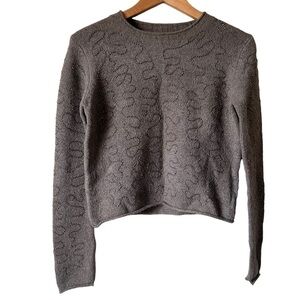 zara knit beaded sweater size medium